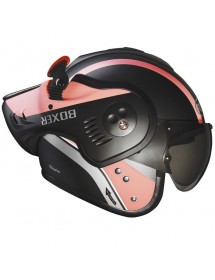 CASQUE MODULABLE ROOF RO5 BOXER V8 - MANGA BLACK AND PINK